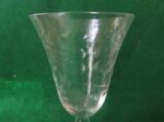 Stem Crystal Cordial Aperitif Wine Glass Etched Set of 2 glasses 3