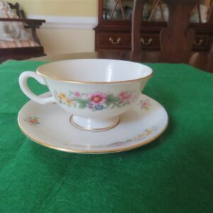 Lenox Footed Cup & Saucer Avon Pattern 2