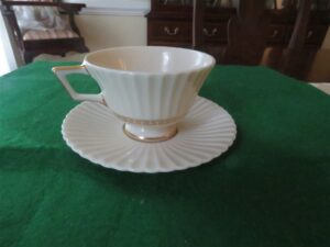 Lenox Footed Cup & Saucer Cretan Pattern 2