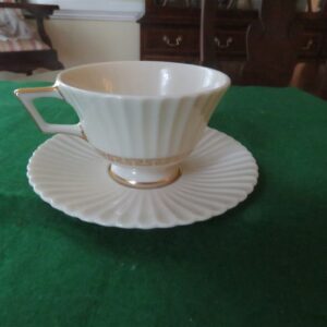 Lenox Footed Cup & Saucer Cretan Pattern 2