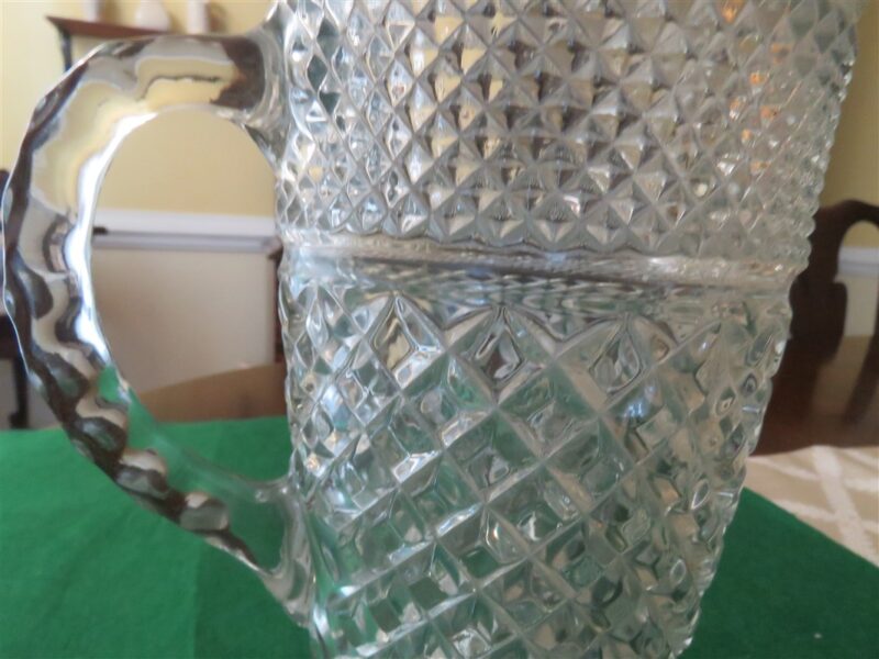 Anchor Hocking Wexford Large Pressed Glass 2 Quart Pitcher 4
