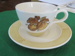 Cup and Saucer Poppytrail by Metlox Made in California 1