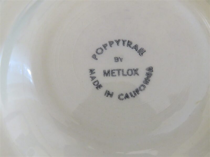 Cup and Saucer Poppytrail by Metlox Made in California 5