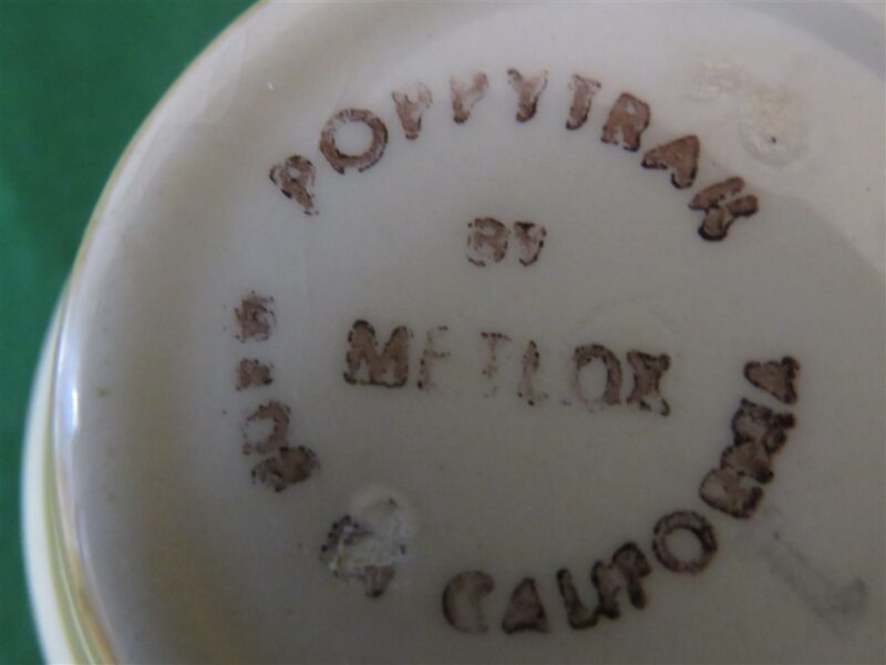 Cup and Saucer Poppytrail by Metlox Made in California 7