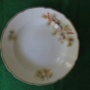 Fine China of Japan Pine Tree Rim Soup Bowl 2