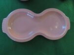 Fiestaware Pink Lided Sugar and Creamer w/Tray 2