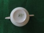 Flat Bouillon Cup & Saucer by Charles Ahrenfeldt. Made for the Cromwell And Hubbard of Cleveland One set of 4 cups and saucers. 9