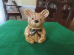 Ceramic Honey Bear Jar with Wood Dipper 4