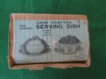 Royal Sealy Kaycoware Covered Green Serving Dish with underplate. 1