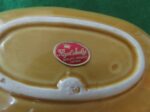 Royal Sealy Kaycoware Covered Green Serving Dish with underplate. 6