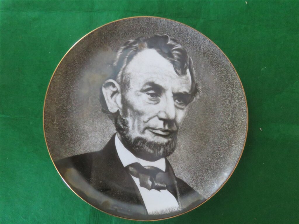John Andrews Gettysburg Address Collector Plate Lincoln 2