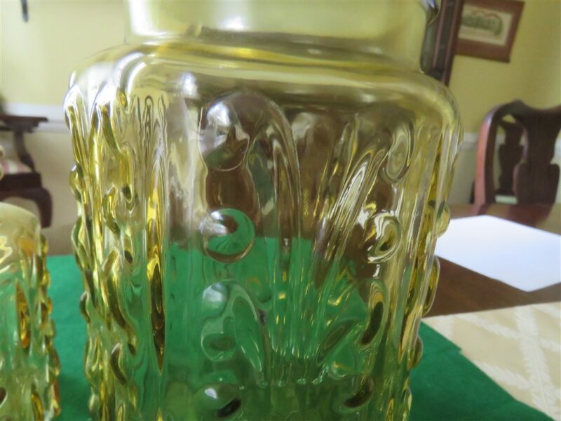 LE Smith Imperial Amber Glass Canister 3