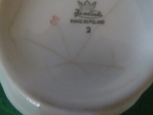 Favolina-Karolina Sugar Bowl with Lid Marjorie Pattern 11