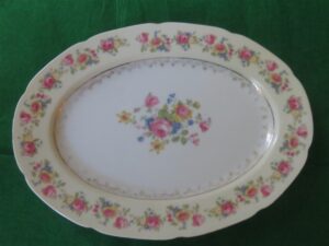 Serving Platter Gold Castle Occupied Japan 1940’s 1