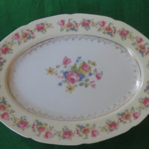 Serving Platter Gold Castle Occupied Japan 1940’s 1