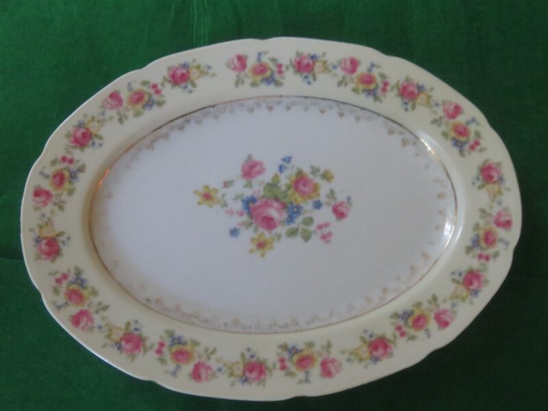 Serving Platter Gold Castle Occupied Japan 1940’s 1