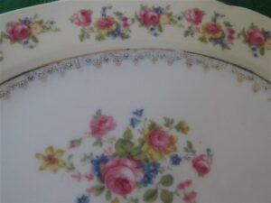 Serving Platter Gold Castle Occupied Japan 1940’s 2