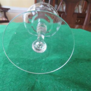 Stemware Etched Floral Cocktail/Wine Glass 2
