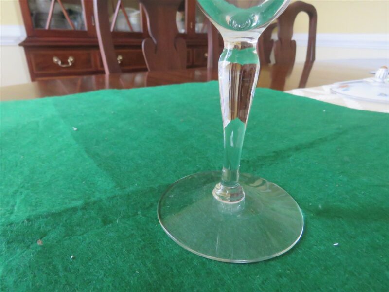 Stemware Etched Floral Cocktail/Wine Glass 3