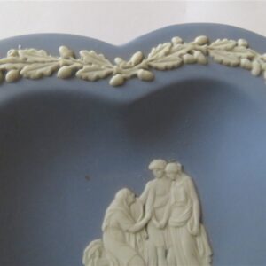 Wedgwood Heart Shaped Blue Trinket Tray 2