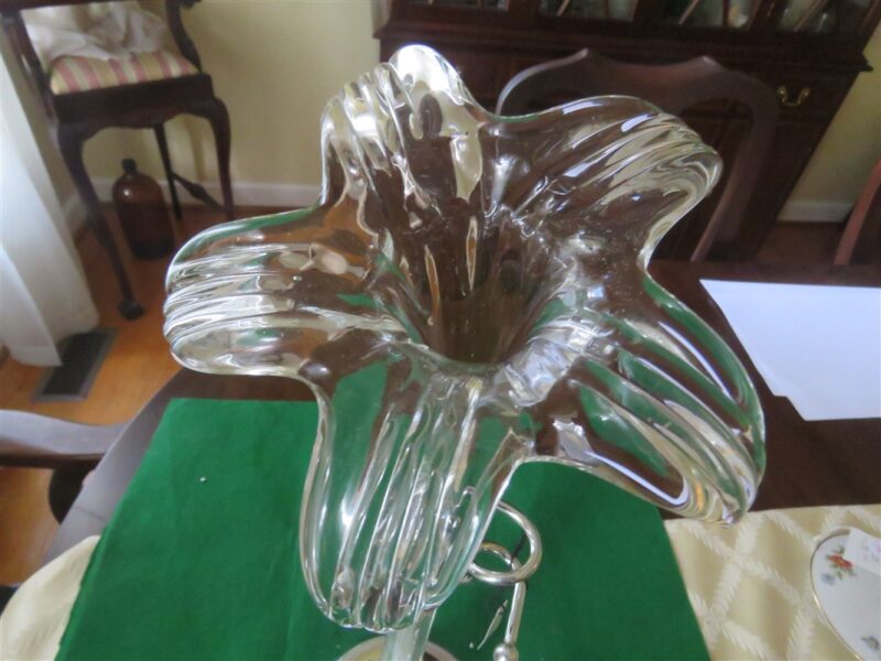 Oneida Bud VaseAmaryllis Silverplate And Glass Clear glass 6