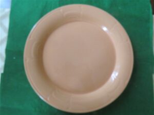 Arita Schulptura Peach Round Platter Chop Plate 1