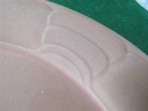 Arita Schulptura Peach Round Platter Chop Plate 2