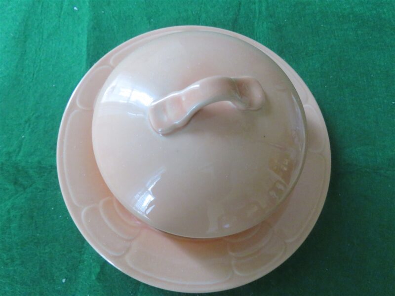 Arita Schulptura Peach Round Butter/Cheese Plate 2