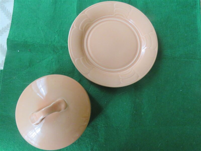 Arita Schulptura Peach Round Butter/Cheese Plate 3