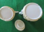 Creamer & Sugar Bowl w/Lid Floral Pattern 5