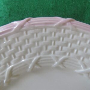 Portuguese Majolica Basketweave Barbotine Plates 2