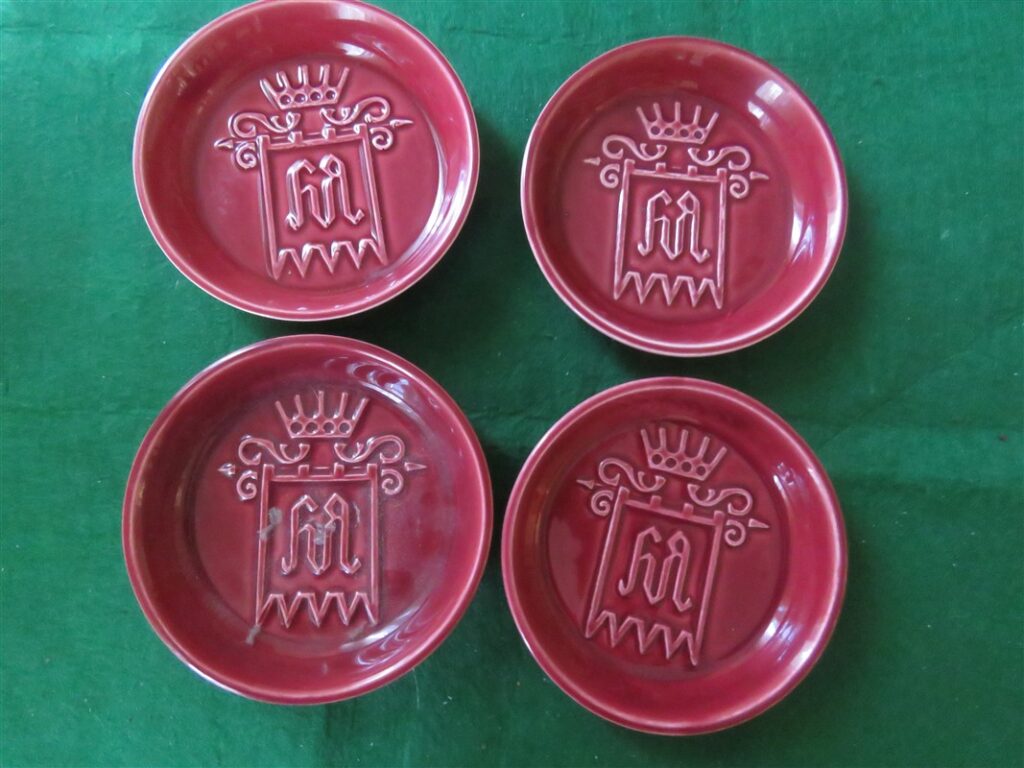 Dipping Sauce Condiment Dishes Portugal Red 1