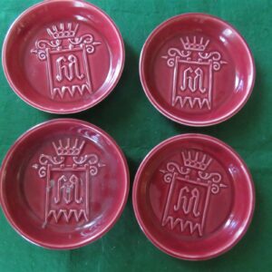 Dipping Sauce Condiment Dishes Portugal Red 1