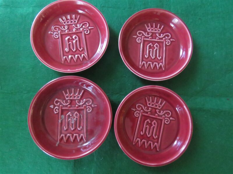 Dipping Sauce Condiment Dishes Portugal Red 1