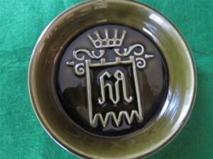 Dipping Sauce Condiment Dishes Made in Portugal Dark green 1