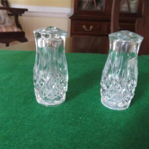 Gorham Lead Crystal 3" Salt & Pepper Shakers 1