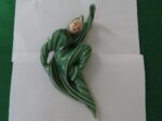 Zorina Wall Plaque Figurine by Ceramic Art Studio Green 1