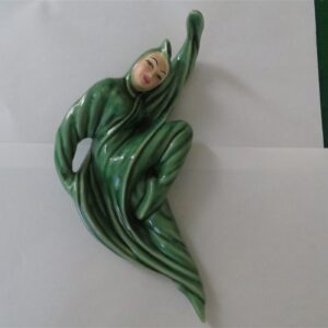 Zorina Wall Plaque Figurine by Ceramic Art Studio Green 1