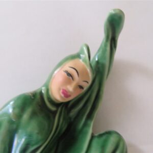Zorina Wall Plaque Figurine by Ceramic Art Studio Green 2