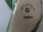 Zorina Wall Plaque Figurine by Ceramic Art Studio Green 4