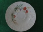 Mikasa Margaux Saucers D1006 Ivory Floral Basket weave 3