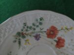 Mikasa Margaux Saucers D1006 Ivory Floral Basket weave 4