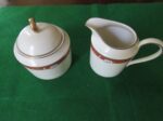 Oscar De La Renta Creamer & Sugar Bowl Chateau Rose 2