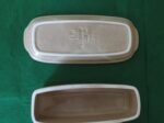 101121L4 (1067 x 800) Covered Butter Dish Folk Art by Pfaltzgraff USA Blue Tan 1980-1989 Stoneware 4