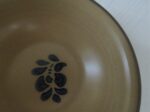 Pfaltzgraff Folk Art Cereal / Soup Bowl USA Blue and Tan Stoneware Pattern 3