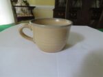 Pfaltzgraff Folk Art Flat Cups USA Blue Tan Pattern 001 Set of vintage flat cups with classic folk art design Warm blue and tan tones with timeless country charm 5