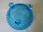 Vintage Aqua Blue Glass Footed Candy Dish 5