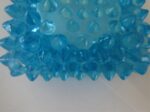 Fenton Glass Aquamarine Hobnail Salt Cellar Candle Holder 3
