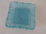 Blue Square Glass Candy Dish L E Smith Glass 1