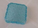 Blue Square Glass Candy Dish L E Smith Glass 4